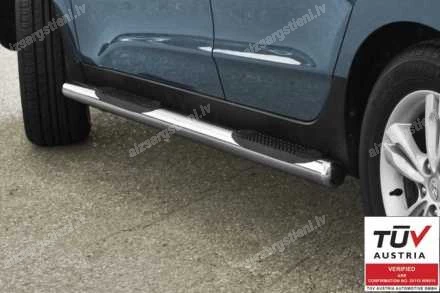 STEELER ROUND SIDE BARS WITH PLASTIC FOOTSTEPS HYUNDAI ix35