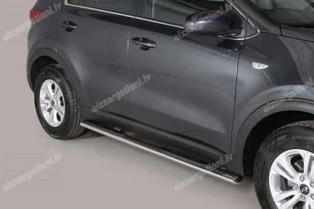 MISUTONIDA OVAL SIDE BARS WITH PLASTIC FOOTSTEPS KIA Sportage