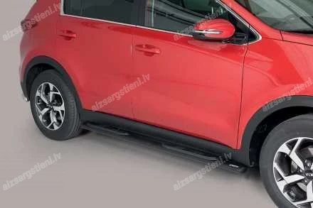 MISUTONIDA OVAL SIDE BARS WITH PLASTIC FOOTSTEPS KIA Sportage