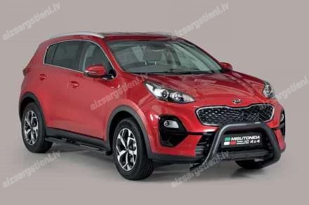 MISUTONIDA OVAL SIDE BARS WITH PLASTIC FOOTSTEPS KIA Sportage