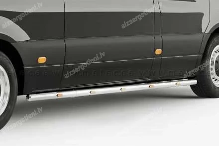 METEC ROUND SIDE PROTECTION BARS WITH ADDITIONAL LED BODY LIGHTS (L2 WHEELBASE, FWD) MERCEDES-BENZ Sprinter