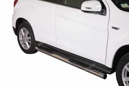 MISUTONIDA ROUND SIDE BARS WITH PLASTIC FOOTSTEPS MITSUBISHI ASX
