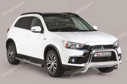 MISUTONIDA ROUND SIDE BARS WITH PLASTIC FOOTSTEPS MITSUBISHI ASX
