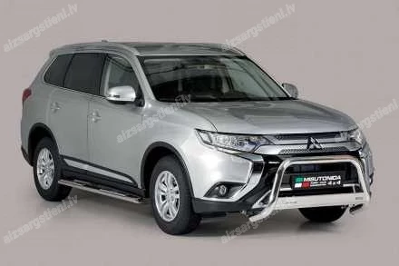 MISUTONIDA OVAL SIDE BARS WITH INTEGRATED PLASTIC FOOTSTEPS MITSUBISHI Outlander
