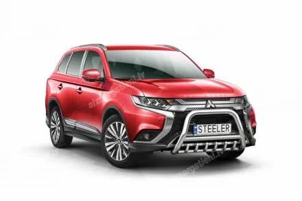 STEELER PRIEKŠĒJAIS A FORMAS AIZSARGSTIENIS AR ŠĶĒRSSTIENI UN AIZSARGRIBĀM MITSUBISHI Outlander