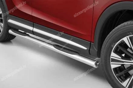 STEELER ROUND SIDE BARS WITH PLASTIC FOOTSTEPS MITSUBISHI Eclipse Cross