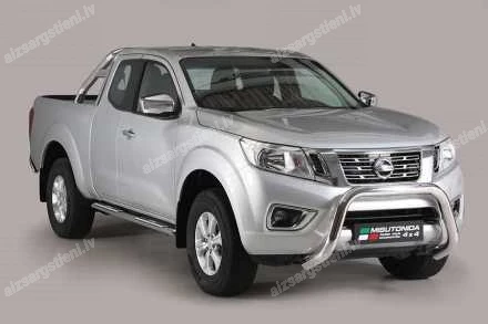 MISUTONIDA OVAL SIDE BARS WITH INTEGRATED PLASTIC FOOTSTEPS NISSAN Navara