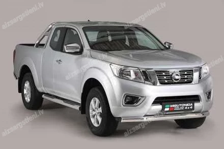 MISUTONIDA ROUND SIDE BARS WITH PLASTIC FOOTSTEPS NISSAN Navara
