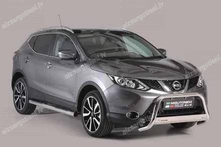 MISUTONIDA ROUND SIDE BARS WITH PLASTIC FOOTSTEPS NISSAN Qashqai