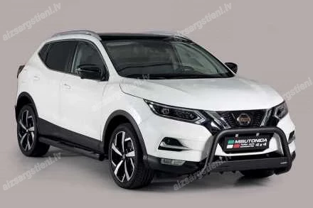 MISUTONIDA ROUND SIDE BARS WITH PLASTIC FOOTSTEPS NISSAN Qashqai