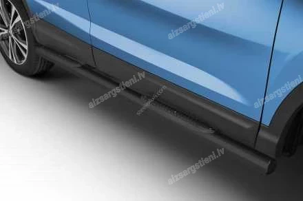 STEELER ROUND SIDE BARS WITH PLASTIC FOOTSTEPS NISSAN Qashqai