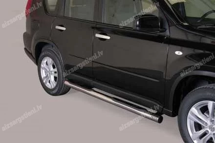 MISUTONIDA ROUND SIDE BARS WITH PLASTIC FOOTSTEPS NISSAN X-Trail
