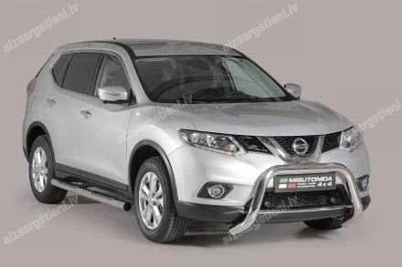 MISUTONIDA ROUND SIDE BARS WITH PLASTIC FOOTSTEPS NISSAN X-Trail