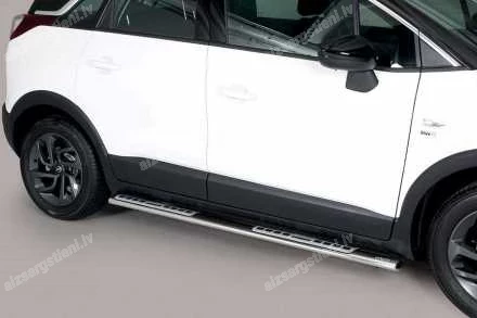 MISUTONIDA OVAL SIDE BARS WITH INTEGRATED PLASTIC FOOTSTEPS OPEL Crossland X