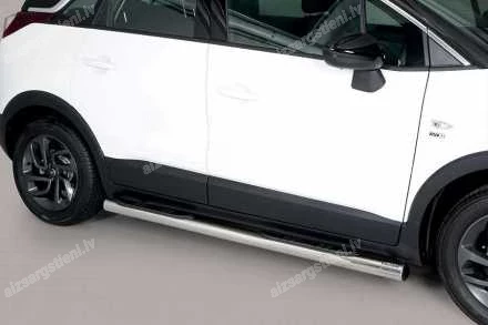 MISUTONIDA ROUND SIDE BARS WITH PLASTIC FOOTSTEPS OPEL Crossland X
