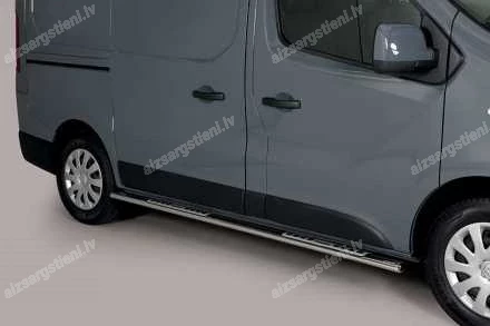 MISUTONIDA OVAL SIDE BARS WITH INTEGRATED PLASTIC FOOTSTEPS RENAULT Trafic
