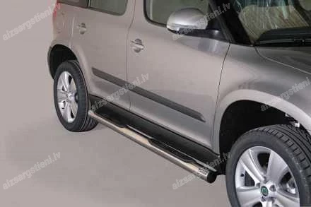 MISUTONIDA ROUND SIDE BARS WITH PLASTIC FOOTSTEPS SKODA Yeti