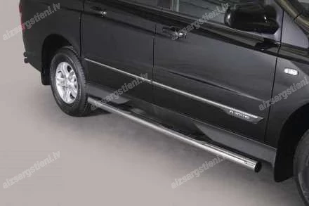 MISUTONIDA ROUND SIDE BARS WITH PLASTIC FOOTSTEPS SSANGYONG/KGM Actyon Sports