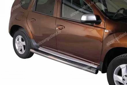 MISUTONIDA ROUND SIDE BARS WITH PLASTIC FOOTSTEPS DACIA Duster