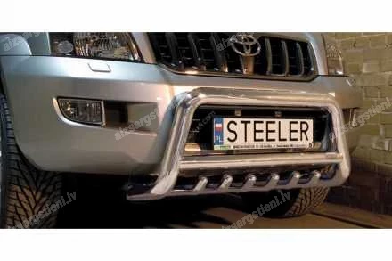 STEELER PRIEKŠĒJAIS A FORMAS AIZSARGSTIENIS AR ŠĶĒRSSTIENI UN AIZSARGRIBĀM TOYOTA Land Cruiser 120