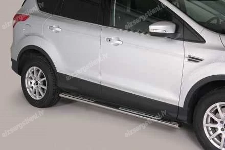 MISUTONIDA OVAL SIDE BARS WITH INTEGRATED PLASTIC FOOTSTEPS FORD Kuga