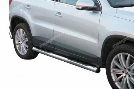 MISUTONIDA ROUND SIDE BARS WITH PLASTIC FOOTSTEPS VOLKSWAGEN Tiguan