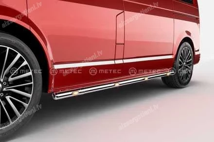 METEC APAĻI SĀNU AIZSARGSTIEŅI AR PAPILDUS LED GABARĪTGAISMĀM (L1 RITEŅU BĀZE) VOLKSWAGEN T6, VOLKSWAGEN T6.1