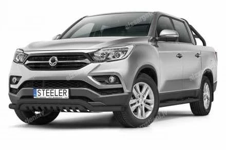 STEELER PRIEKŠĒJAIS ZEMAIS AIZSARGSTIENIS AR AIZSARGPLĀKSNI SSANGYONG/KGM Musso