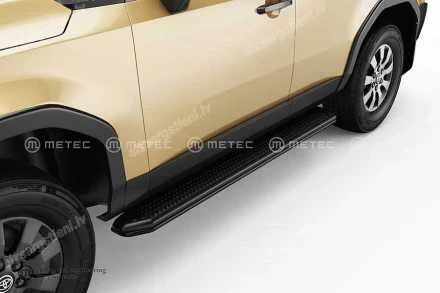 METEC ROUND SIDE PROTECTION BARS FOR OEM SIDE STEPS TOYOTA Land Cruiser 250