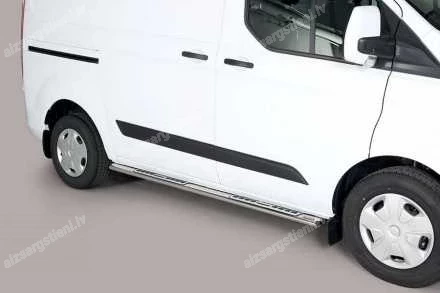 MISUTONIDA OVAL SIDE BARS WITH INTEGRATED PLASTIC FOOTSTEPS FORD Transit Custom / Tourneo Custom