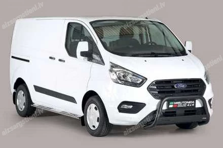 MISUTONIDA OVAL SIDE BARS WITH INTEGRATED PLASTIC FOOTSTEPS FORD Transit Custom / Tourneo Custom
