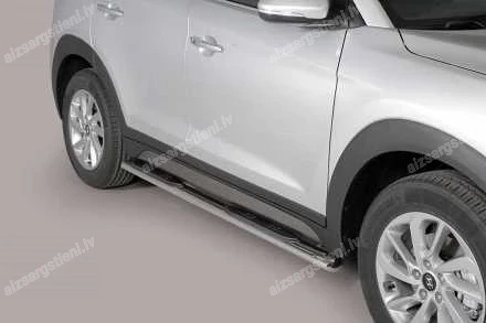 MISUTONIDA OVAL SIDE BARS WITH PLASTIC FOOTSTEPS HYUNDAI Tucson